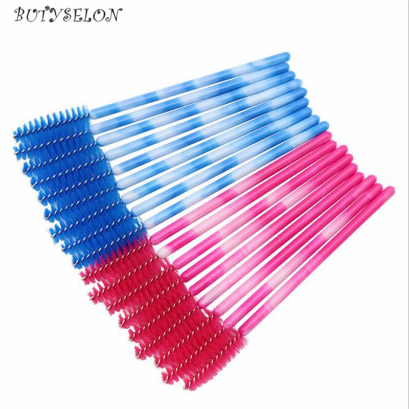 

500pcs/Lot C Disposable Eyelash Brushes Eyelash Mascara Wands Applicator Wand Makeup Cosmetic Brushes Extension Tools