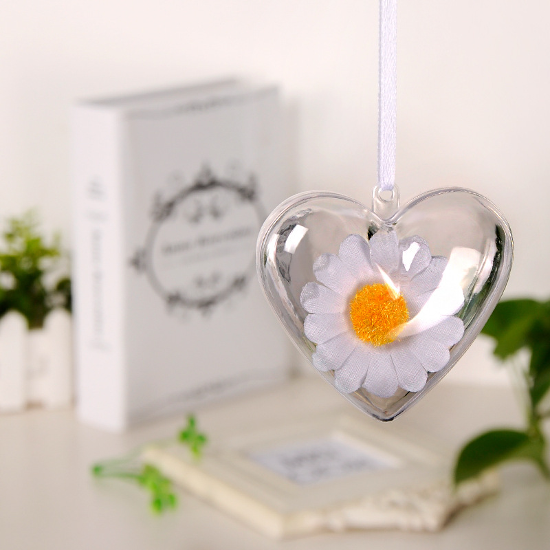 

Plastic Love Heart Candy Box Heart Shape Christmas Balls For Wedding Party Birthday Baby Shower Decor Supplies