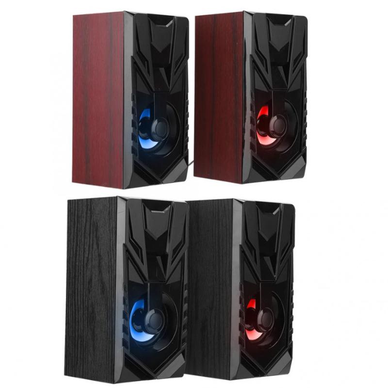 

1 Set of Wooden Fashionable Mini Desktop Speaker 2.0 Multi-media USB Laptop Speakers bluetooth speaker