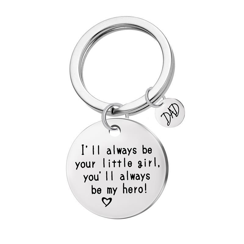 

Keychain Man Round Key Chain for Women Letter Key Ring Chain for Pants Pendant Kids Holder Dad Mom Jewellery Alloy Brelok