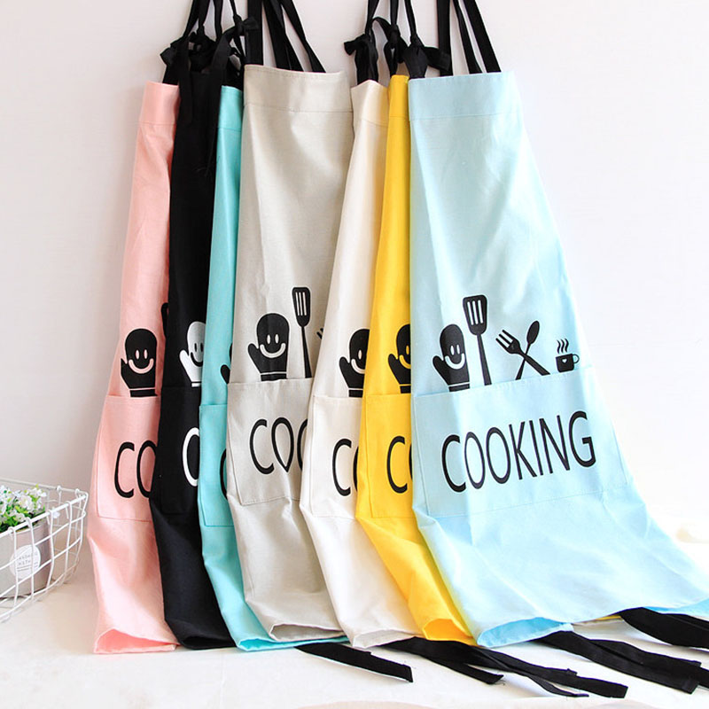 

Cotton Spun Poly Kitchen Aprons Unisex Apron Comfortable Full Bibs Restaurant Bib Labour Suit Brief Style 60*75cm 1pcs