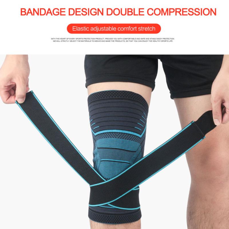 

1PCS 2020 Knee Support Professional Protective Sports Knee Pad Breathable Bandage Brace Basketball Tennis Cycling #SD, Orange ordinary