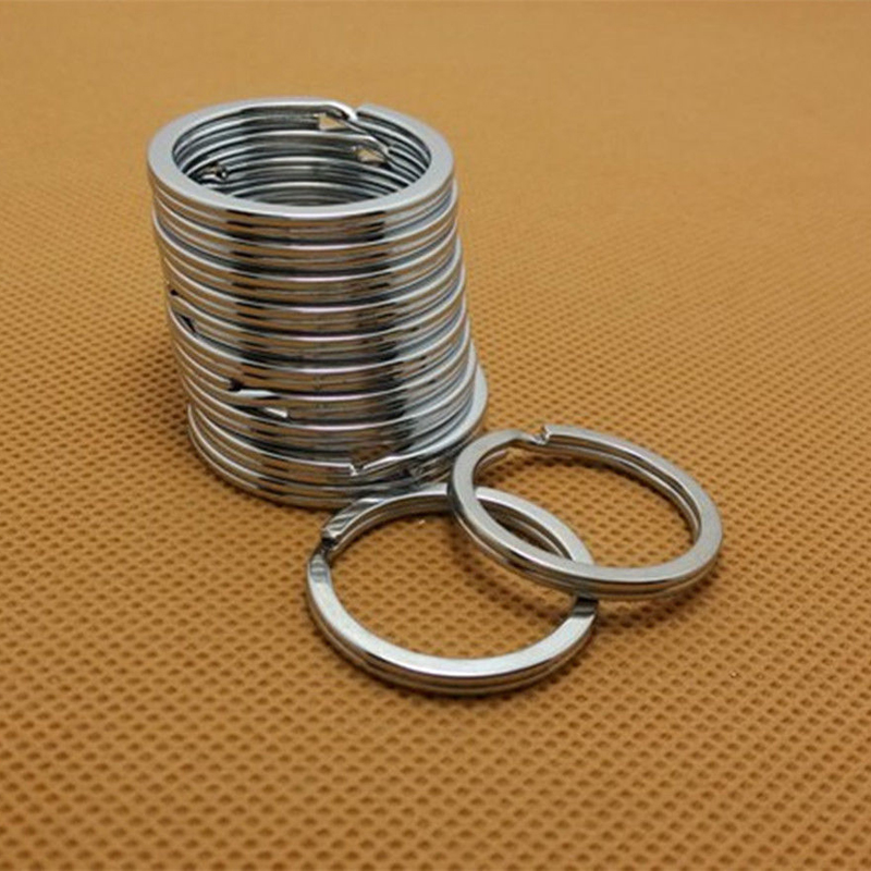 

LNRRABC Lot 10 Pcs 32mm Metal Key Holder Split Rings Unisex Keyring Keychain Keyfob Accessories Free Shipping