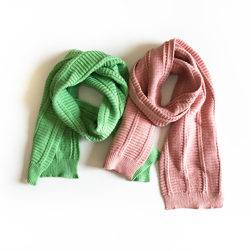 

winter scarf Candy color stitching lovely girls cotton new kids scarf solid winter warm scarves children gifts