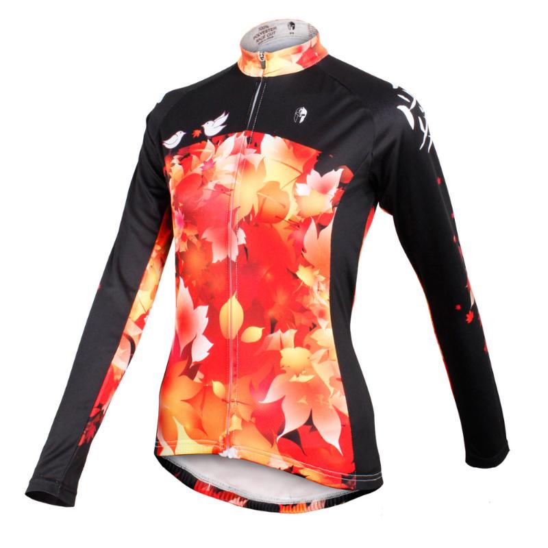 

PALADIN Women Cycling Jersey Breathable Long Sleeve Bicycle Jerseys Ropa Ciclismo Mujer Sportswear Bike Quick Dry Clothing, As pic