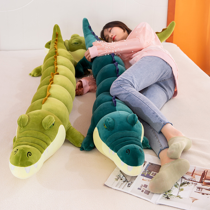 

Simulation Crocodile Stuffed Cartoon Long Sleeping Pillow Plush Toys Bed Throw Cushion Children Birthday Present