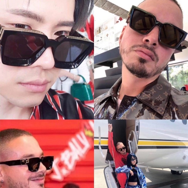 

Luxury 1.1 Millionaires Sunglases men women full frame Vintage designer MILLIONAIRE 1.1 sunglasses 1165 MILLIONAIRE Black Logo Made in Italy, White;black