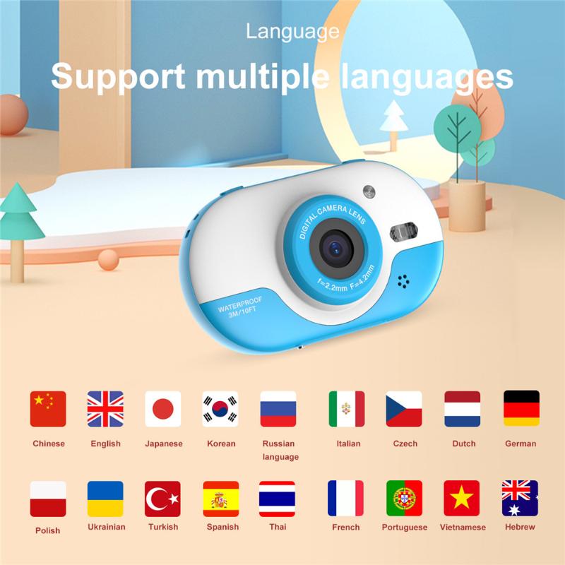 

2.4 inch Cute Cartoon Camera Child Camera Digital Toys Children Birthday Gift Photo Video For Kids