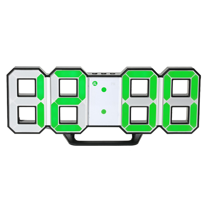 

Digital Table Clock 3D LED Wall Clock Home Living Room Decoration Night Light Snooze 3D Creative Fasion Table Desk New