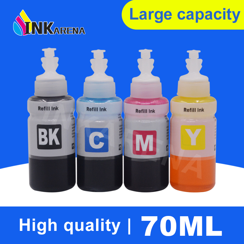 

70ml Bottle Refill Ink Kit Compatible Ink for Printer L100 L110 L132 L200 L210 L222 L300 L362 L366 L550 L555 L566