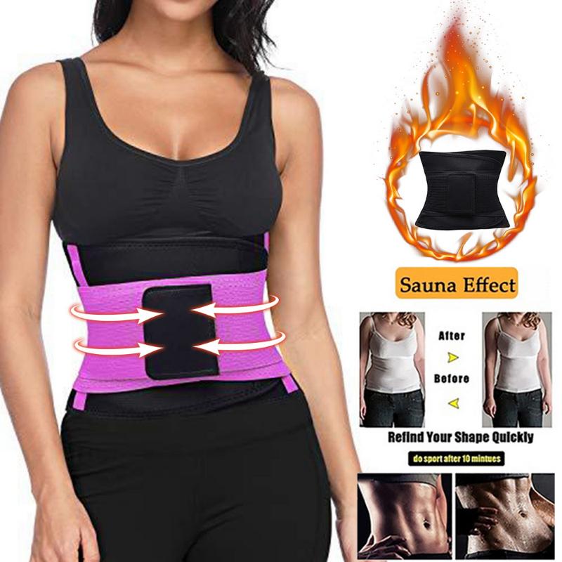 

Women Waist Trainer Corset Shapers Slimming Belt Modeling Strap Body Shaper Slimming Corset Waist Belt Neoprene Lumbar Back, Orange
