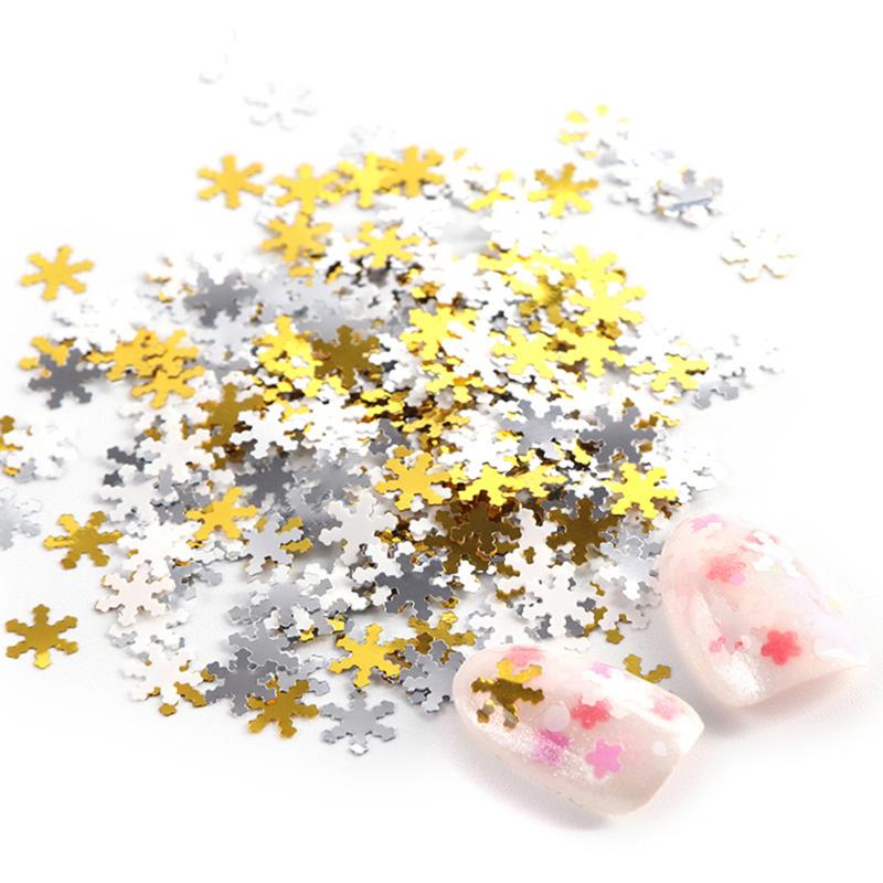 

1 Bag 6mm Ultra-thin Metallic Nail Art Sequins DIY Glitter Xmas Decor Flakes Decal Manicure Nail Decorations Patch Sticker