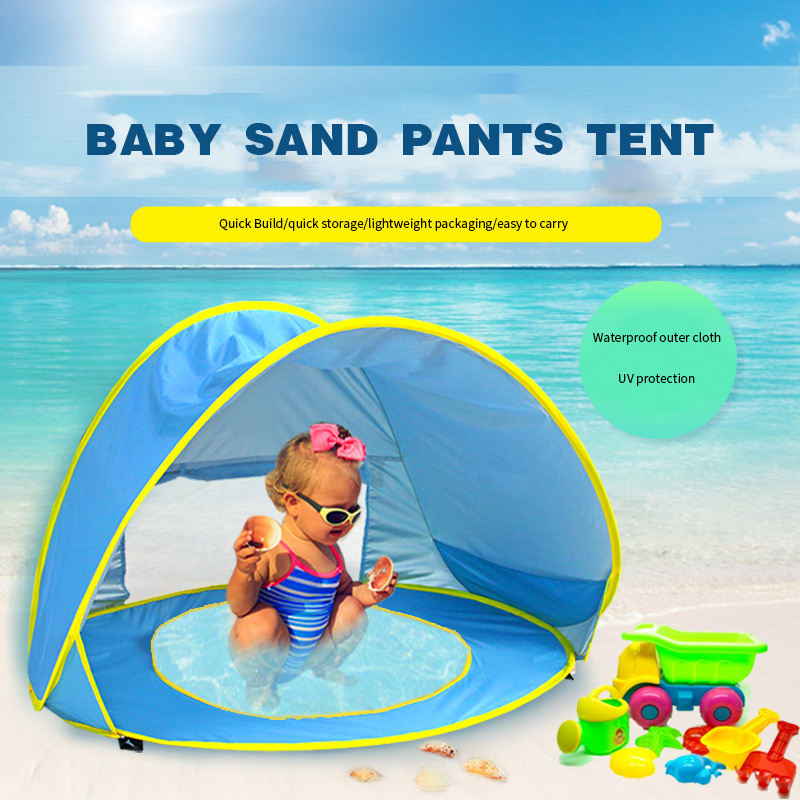 

Outdoor Baby Beach Tent Automatic Instant -up Portable Beach Tent Camping Anti UV Shelter Baby Swimming Pool