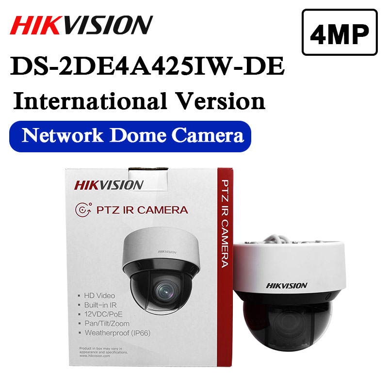

free shipping english version DS-2DE4A425IW-DE replace DS-2DE4A320IW-DE 4MP 25x Network IR PTZ Camera Surveillance Siren Alarm