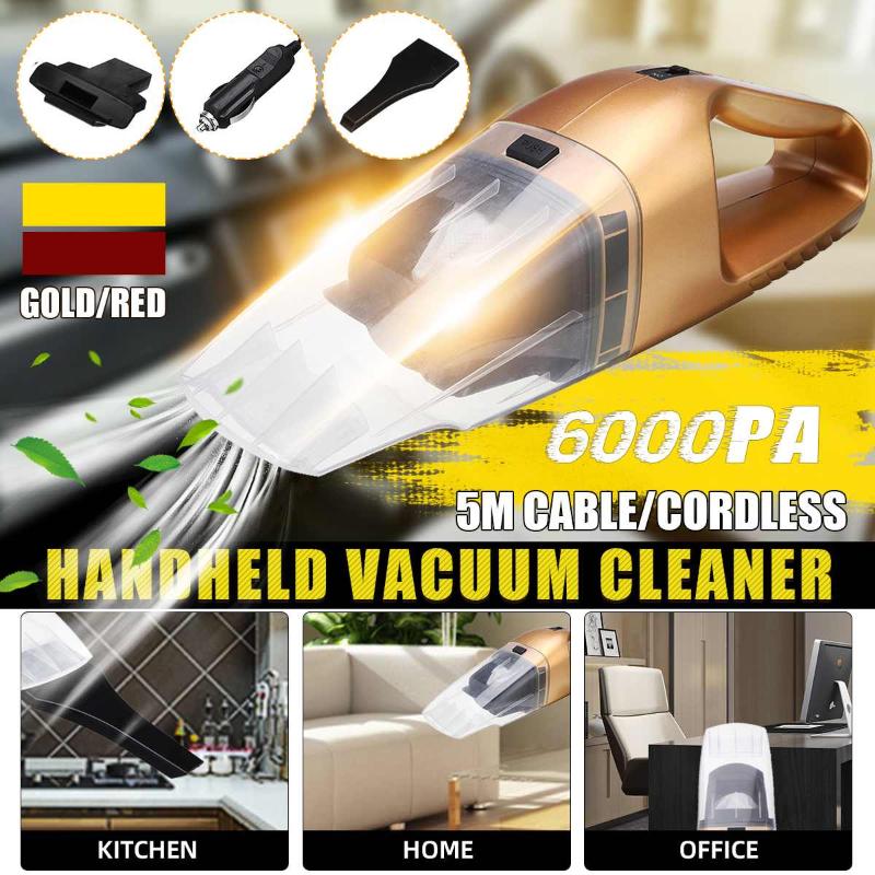 

6000 mbar Portable Car Vacuum Cleaner Car Handheld Codrless Vacuum Cleaner Mini For Powerful Vaccum Cleaners