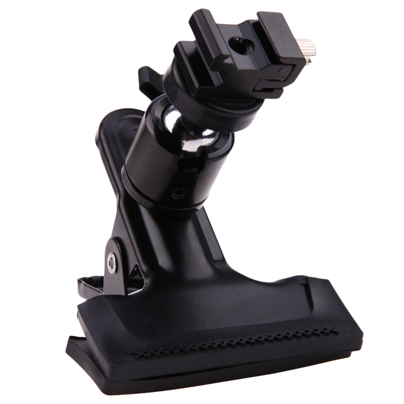 

Professional Metal Photo Studio Backdrop Clamp Ball Head Hot Shoe Adapter Flash Light Stand Bracket W 1/4 Standard Thread