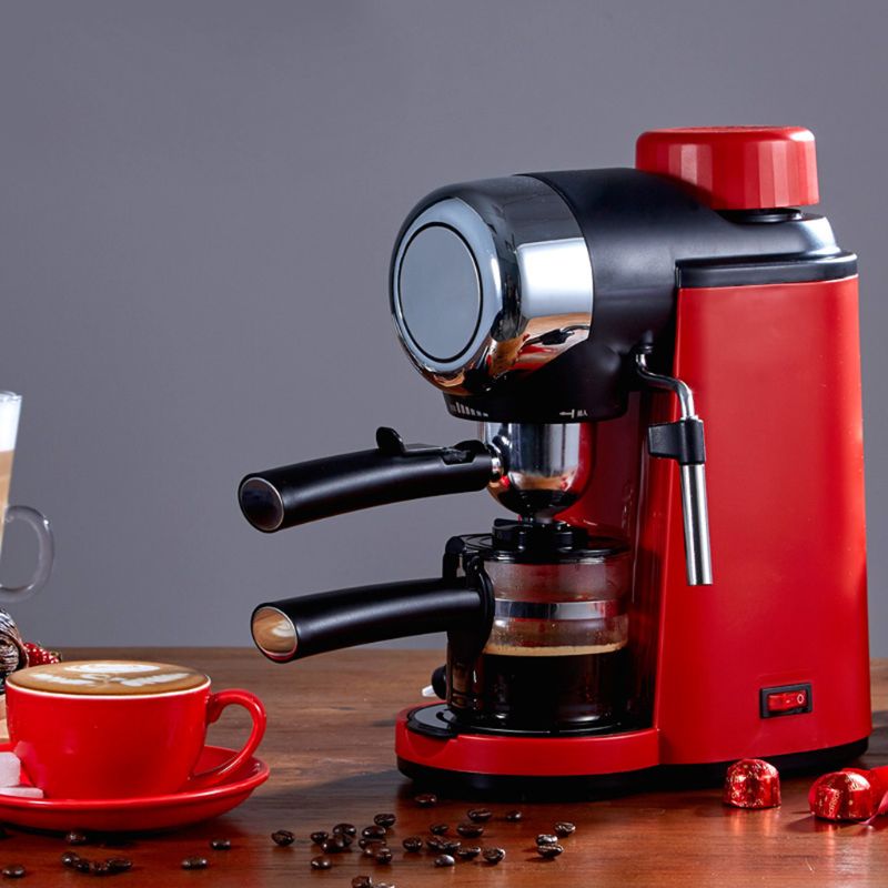 

Semi-automatic Hand Cranked Espresso Machine 5 Bar Stainless Steel Coffee Maker for Home Office Cafe Use