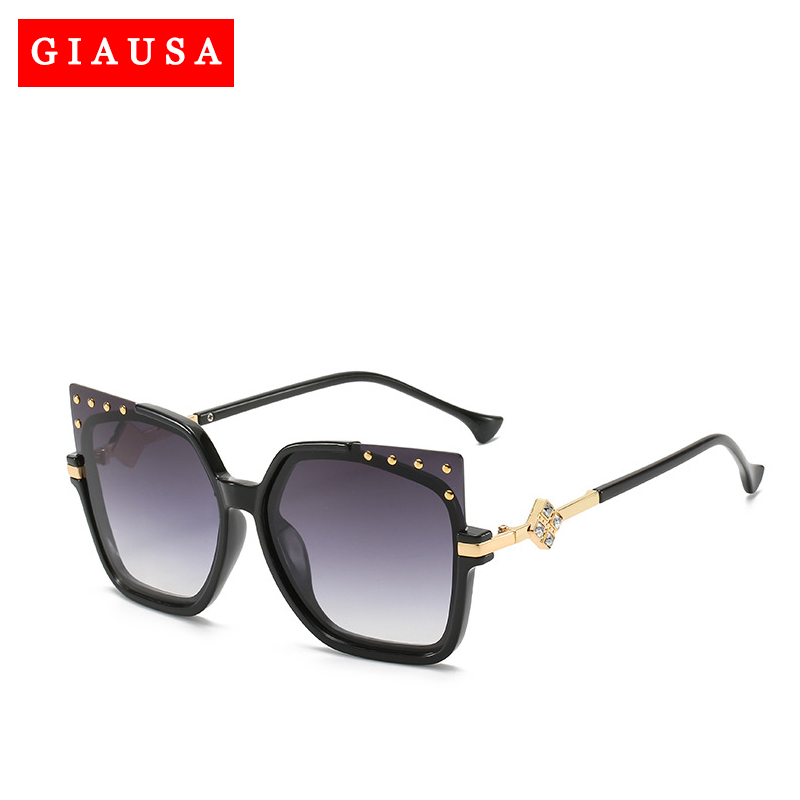 

zonnebril dames Cat Eye Sunglasses Women Gradient Lens Sun Glasses Vintage Metal Oculos Feminino Travel Driving Gafas De Sol