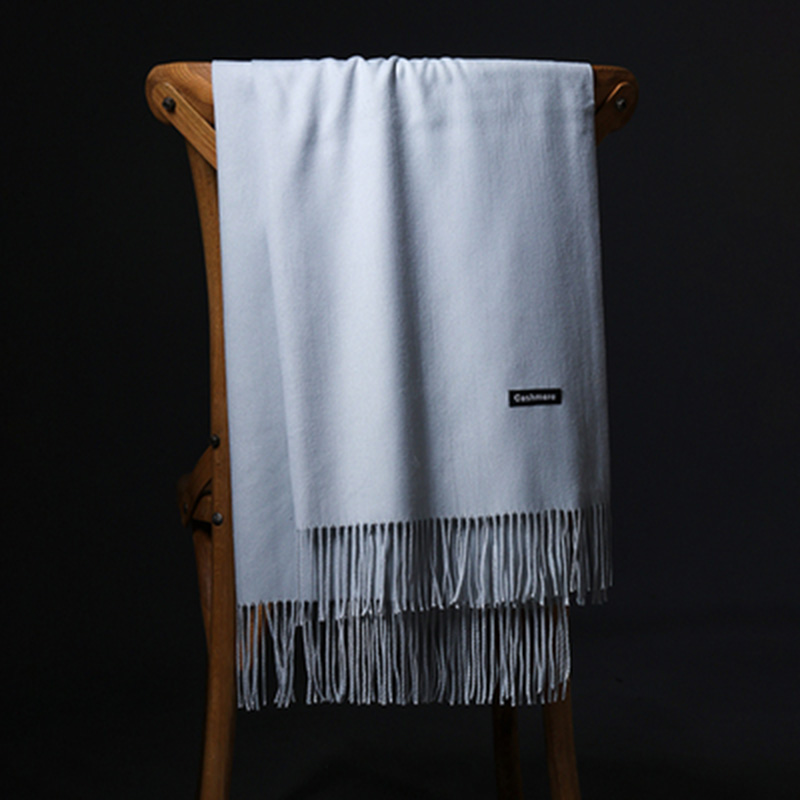 

Women Winter thick Cashmere Scarf Unisex Long Tassel Dual-Use Cycling Windproof Warm Bib Shawl Kerchief Islam Muslim Hijab N21
