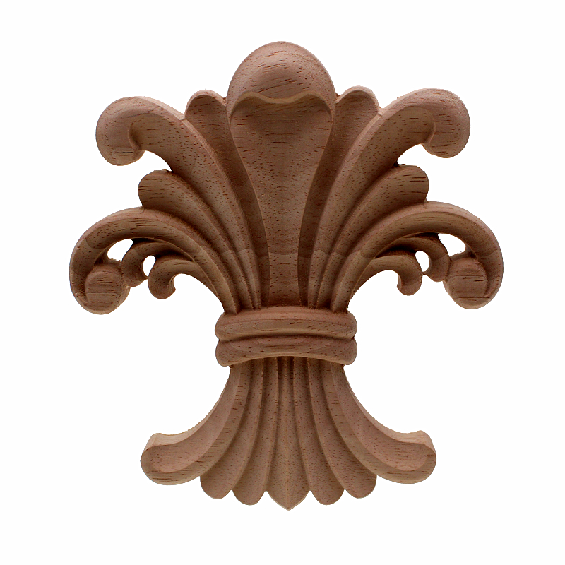 

VZLX Wood Carved Applique Frame Onlay Furniture Decoration Accessories Unpainted DIY Vintage Home Decor Craft Wooden Letters