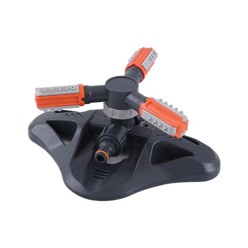 

High Quality Spray Sprinkler Adjustable Watering System 360 Rotating Nozzles Garden Irrigation Tools Lawn Garden Supplies, Orange