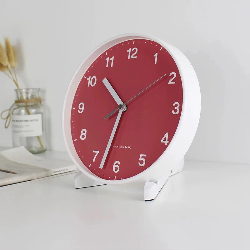 

Minimalist Living Room Clock European Creative Table Wall Hanging Clock Bedroom Pendulum Mute Office Desktop Decoration