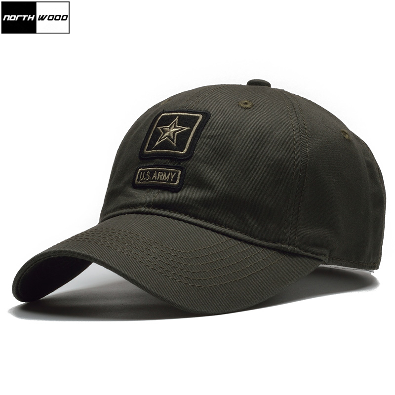 

NORTHWOOD] US Army Cap Camo Baseball Cap Men Camouflage Baseball Hats Snapback Bone Masculino Trucker Pentagram Dad Hat, Black