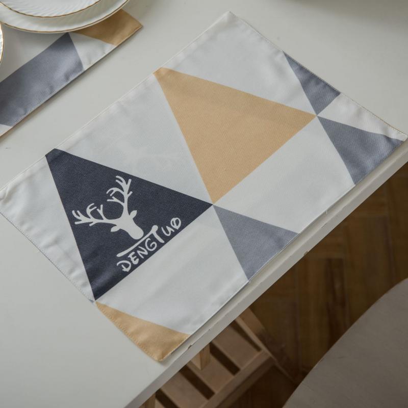 

Table Napkins Polyester Mat In The Kitchen Table Christmas Birthday Party Individual Placemats Elk Towel Size 32*45 Cm New