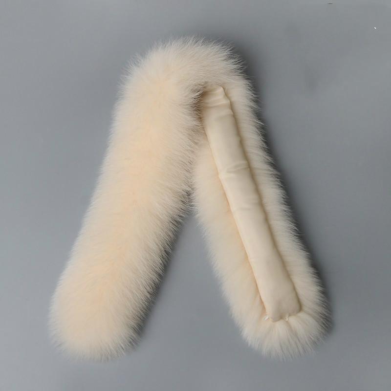 

Luxury 100% Real Fur Scarf Winter Warm Parka/Down Coat Hood Fur Decor Shawl Multicolor Fluffy Large Unisex DIY Collar