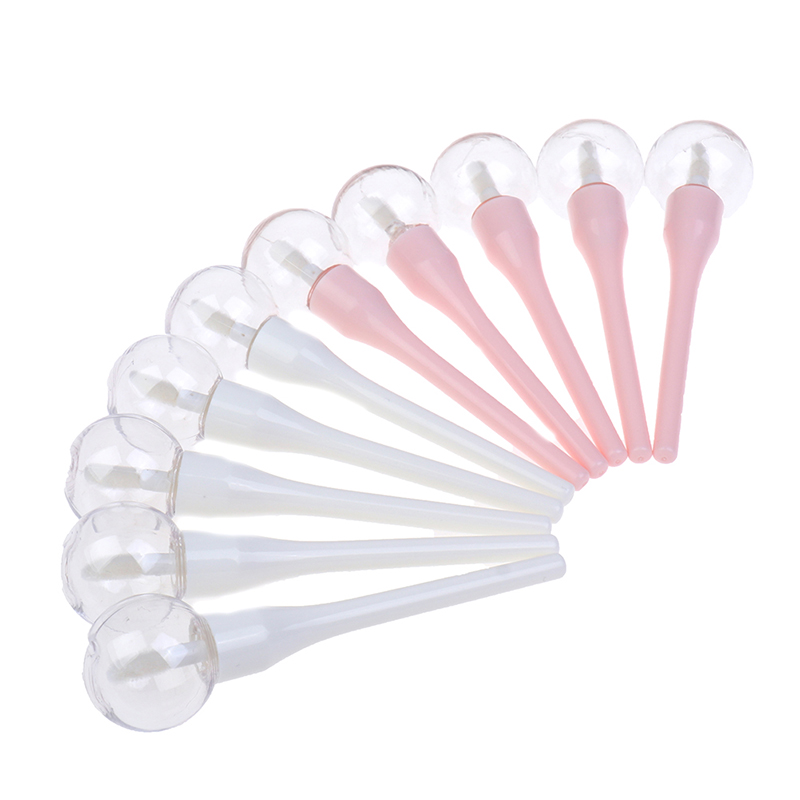 

5pcs Lipgloss Tube Lipstick Pink Lollipop Empty Lip Gloss Tube Mini Refillable Bottles Lips Bottle Brush Container