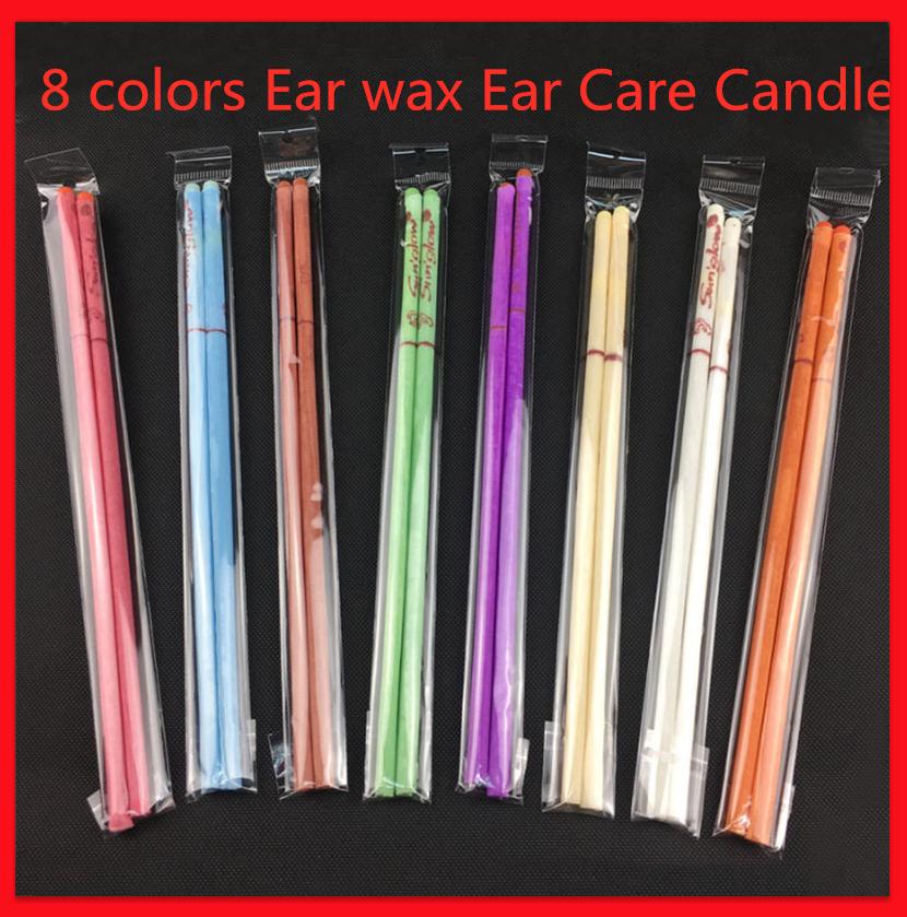 

Natural 8 Colors Beewax Ear Candling Pure Bee Wax Thermo Auricular Therapy Straight Style Indiana Fragrance Cylinder Ear Care Ear Candle