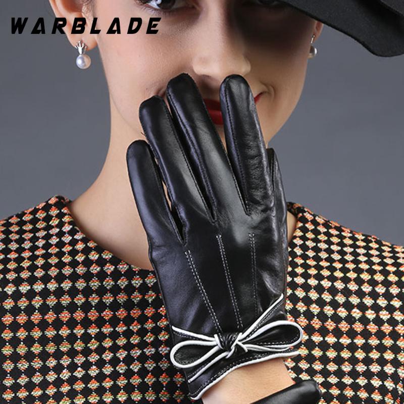 

2020 fashion 1Pair Womens Winter Warm Gloves Luvas de inverno Luva motociclista Leather gloves female Guantes Eldiven