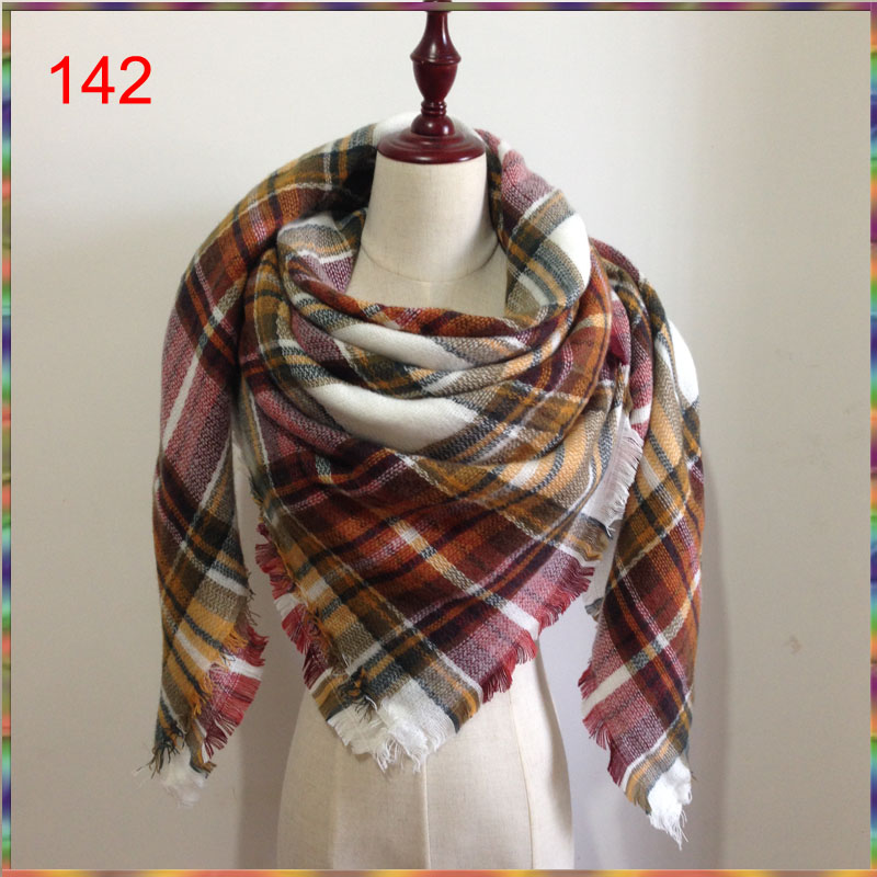 

2020 Scarf women Tartan Plaid Cashmere fashion Scarf New Designer Blanket Women's Scarves and Wraps