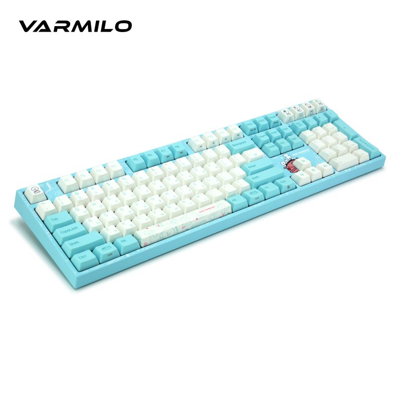 

Varmilo Bear Mechanical Keyboard, Wired 108 Key, Cherry Red Axis, Office Game Keyboard