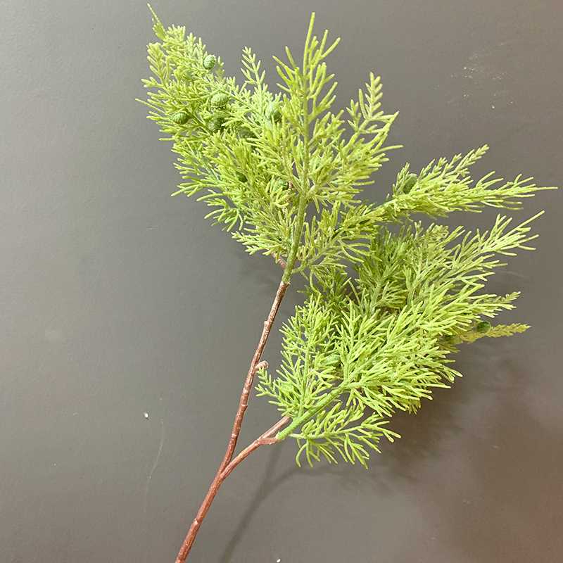 

Artificial green cypress leaves pine needles leaves branches Christmas Wedding hotel decoration plastic green plants