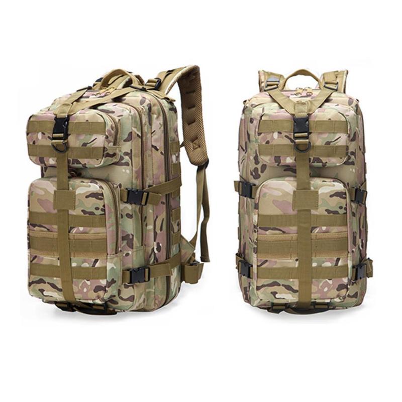 

Backpack Backpack 35L 800D Waterproof Oxford Practical Picnic Camping Bag Outdoors Mountaineering Durable, Khaki