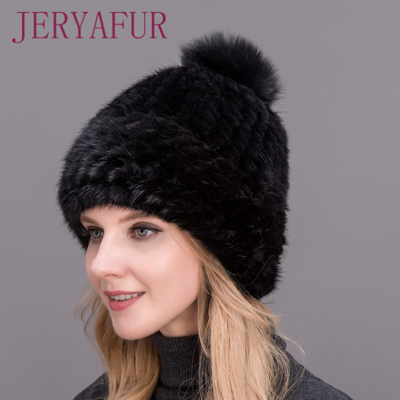 

Hot real tightly woven thick hat ladies winter fur ski cap 3, 001