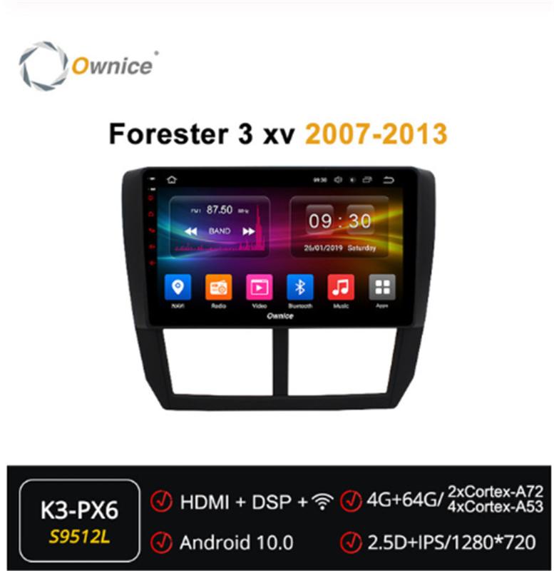 

Ownice Octa Core 2din Android 10.0 Car DVD Radio GPS Navi Player ForSubaru Forester 3 xv 2007 - 2013 4G LTE DSP Multimedia