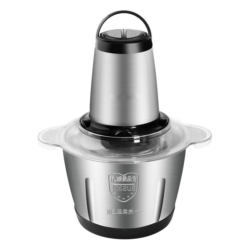 

Meat Grinder Household Electric 2L Stainless Steel Multi-function Meat Grinders 2 Speeds Electric Chopper Processor Slicer