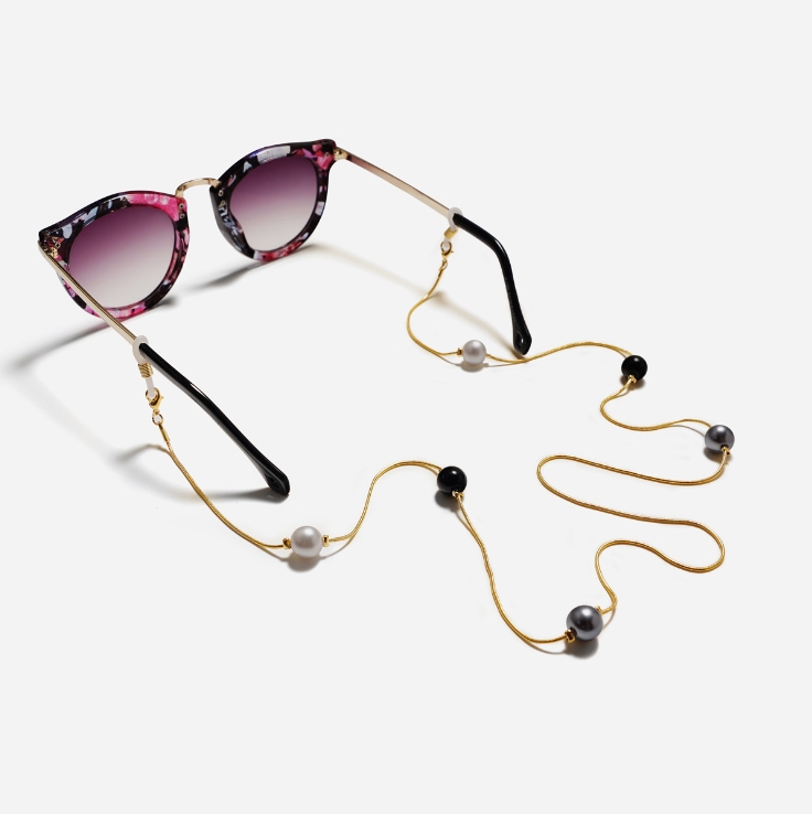 

Bohemia Three-Color Tmitation Pearl Cords Reading Glasses Chain Fashion Women Sunglasses Accessories Lanyard Hold Straps
