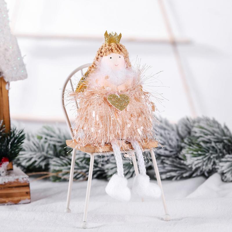 

Christmas Ornaments Delicate Lovely Cute Charming Exquisite Hanging Angel Doll Window Pendant Angel Doll Pendants for Decor Chri