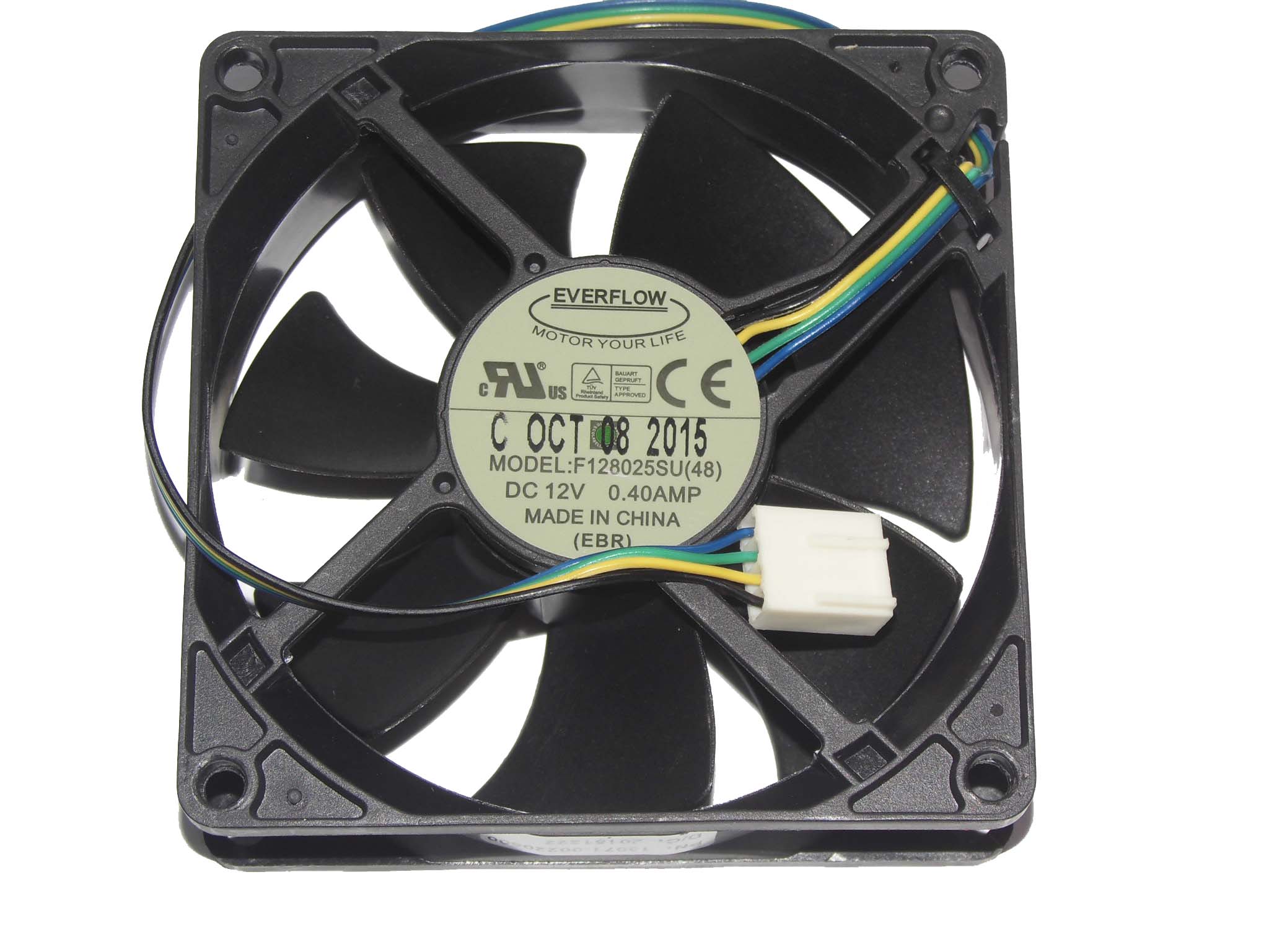 

EVERFLOW 8025 F128025SU 8cm 12V 0.4A 80mm 4Wire PWM Cooler fan