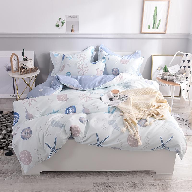 

43 100%Cotton  queen king size Beddings set for children kids adults soft bed set fitsheet Bed sheet linen duvet cover