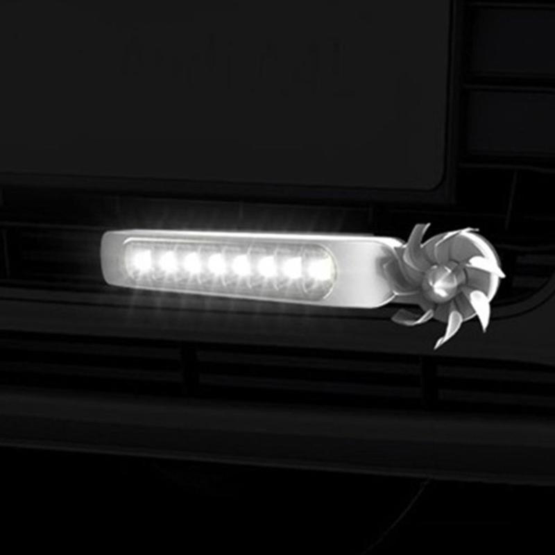 

Car Decoration Wind Light Car Wind Power Generation Daytime Running Light Led Strips Daytime Running Lights, As pic