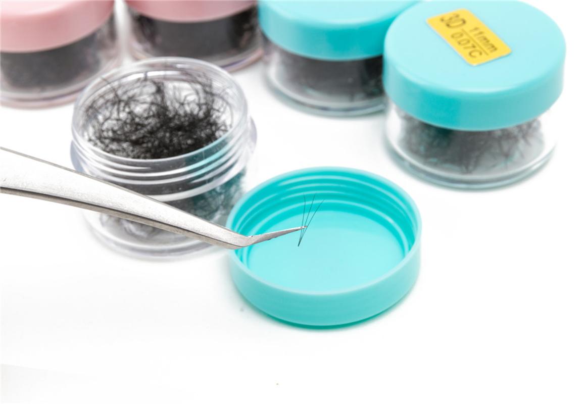 

Hot Selling Seashine Hand Made Premade Fans 500 Short Stem Volume Lashes Individual Lashes Natural Long For Free Shipping