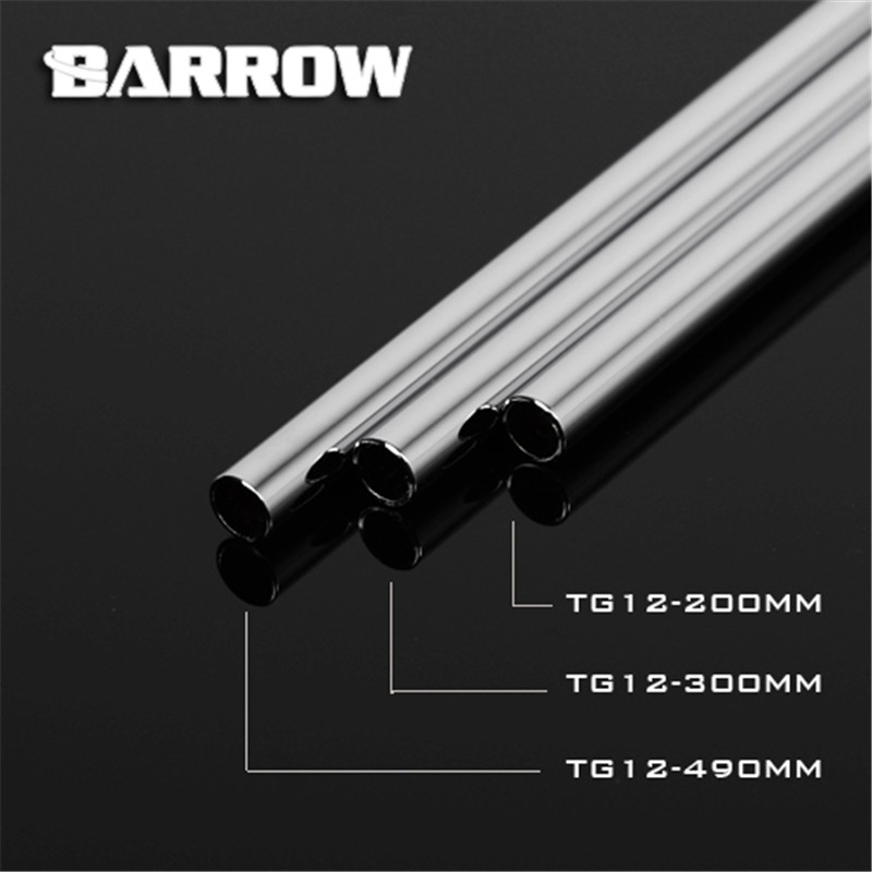 

Barrow Copper Chrome Plated Metal Rigid Tube 200mm 300mm 490mm Length OD12 14 16MM