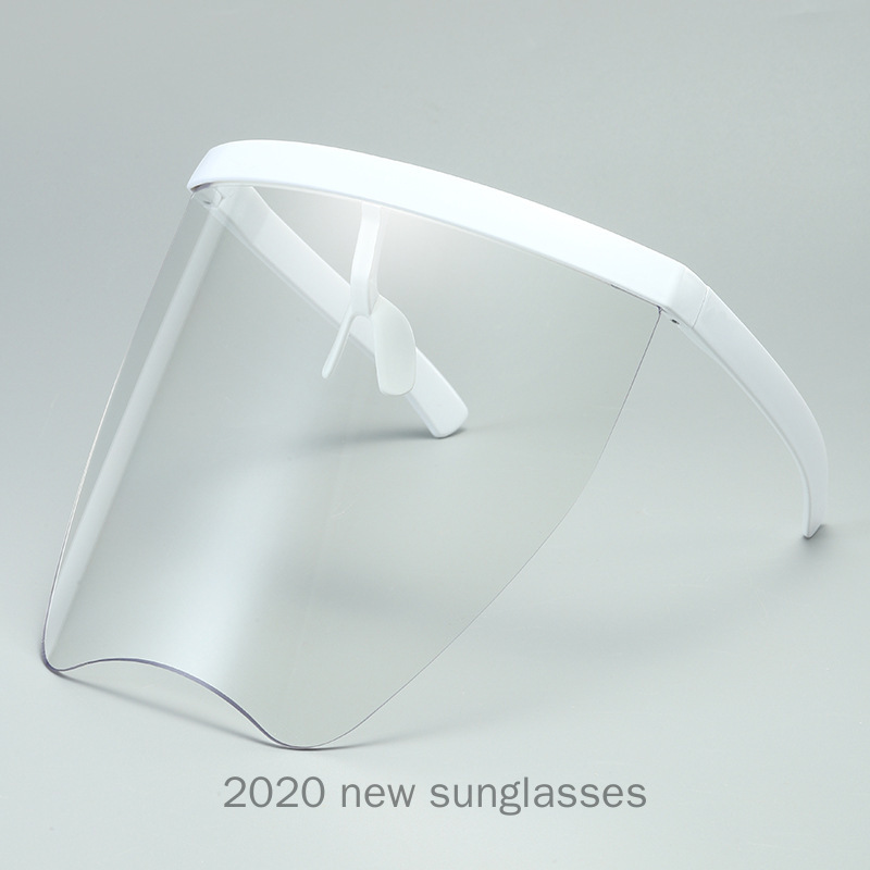 

Vintage Super Big One Piece Pink White Shiled Square Sunglasses For Children Oversized Sun Glasses Female Black NX