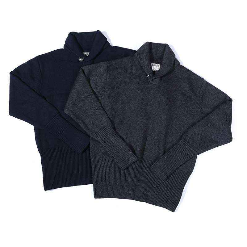 

Spring Autumn Lapel Navy Wool Pullover Outdoor Camping Hiking Clothes Sports Training Hunting Fishing Warm Sweater Running Jackets, Dark gray