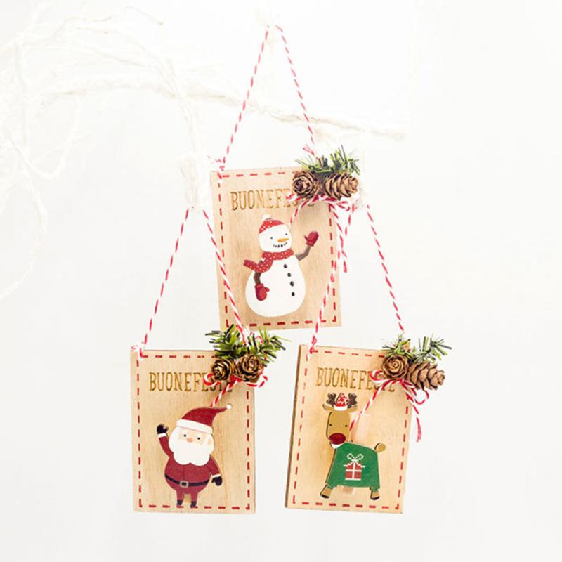 

2021 Explosive Log Painted Christmas Pine Cone Old Man Wooden Clip Listing Creative Christmas Tree Decoration Pendant