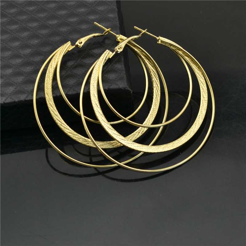 

Hoop Earrings for women Big circle Versatile Exaggerated Personality style Fashion Jewellery Accessories Wholesale Ladies Earing
